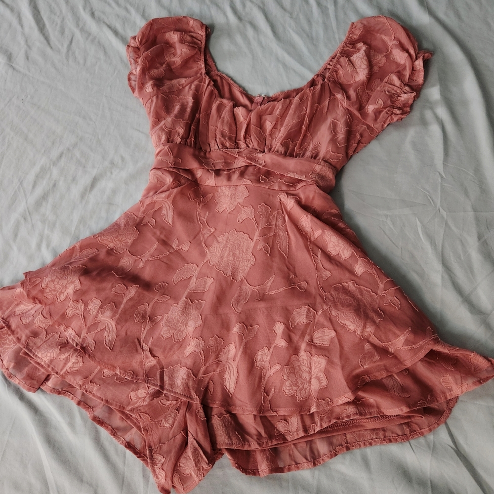 Floral Romper in Pink